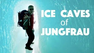 Exploring the Ice Caves of Jungfraujoch Switzerland travel guide [upl. by Africah]