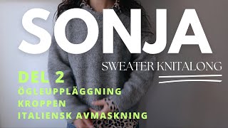 Sonja Sweater PetiteKnit Knitalong – Del 2 [upl. by Akirdna]