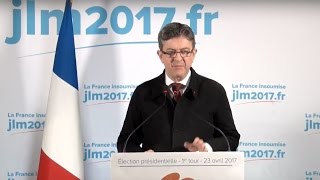 MÉLENCHON  DÉCLARATION AU SOIR DU PREMIER TOUR [upl. by Iaht312]