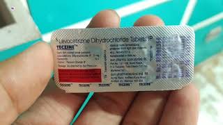 Teczine 5mg Tablet  Levocetirizine Dihydrochloride 5mg tablet  Teczine 5mg Tablet Uses Benefits [upl. by Bornstein]