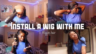 My First Time Installing A 13x4 Hd Lace Frontal Wig very interesting Wiggins Hair [upl. by Fotina223]