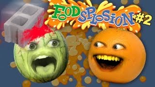 Watermelon vs Cinder Block Annoying Orange Foodsplosion 2 [upl. by Cartwright]