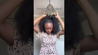 I found a wig that can match my natural hair😍🔥naturalhair afrohair curlyhair [upl. by Nnaylime]