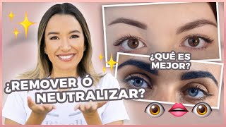 ¿Cejas NEGRAS o CHUECAS ¿Qué debes hacer  Neutralizar o remover  Beauty Angels Academy Latino [upl. by Tellford838]