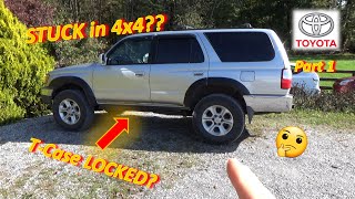 Pt 1 HELP My Toyota is STUCK in 4x4 02 4Runner [upl. by Alberic]