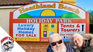 Heathland Beach Holiday Park Right Next To The Sea [upl. by Marra]