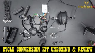 ELECTRIC CYCLE CONVERSION KIT  UNBOXING  MALAYALAM  KOLLAM  KERALA [upl. by Essej]