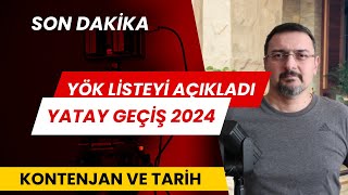 SON DAKİKA YÖK ÜNİVERSİTELERİN YATAY GEÇİŞ TAKVİM VE KONTENJANINI YAYIMLADI [upl. by Neyr]