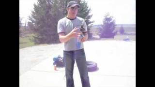 How To Seat A Tire Bead with starting fluid torch and air compressor [upl. by Anrahc]