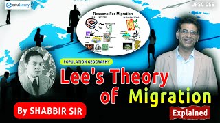 Lees Theory of Migration Explained  Shabbir Sir  Edukemy IAS geographyoptional upsc ias [upl. by Greenlee408]