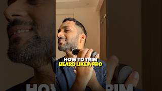 TRIM YOUR BEARD LIKE A PRO AT HOME beardtrim beardtrimmer shortsindia shorts [upl. by Hainahpez]