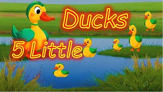 5 Little Ducks  Fun amp Educational Nursery Rhyme for Kids 5littleducks nurseryrhymes kidssongs [upl. by Sweatt]