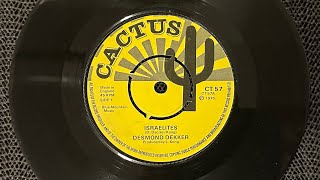 Israelites Desmond Dekker 7” vinyl Record playing 45vinyl reggaevinyl [upl. by Kcirderf]