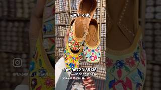 Order 9872385136 jutti punjabijutti juttilove juttis footwear juttiswag punjabi juttilover [upl. by Skyla291]