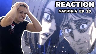 C’EST QUOI ÇA  EREN GRISHA SIEG LE TRIO  SHINGEKI NO KYOJIN REACTION EPISODE 20 SAISON 4 PARTIE 2 [upl. by Nnyllatsyrc368]