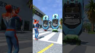 HULK VS DEADPOOL COMPETITION CAR gta gtav gta5 gaming games spiderman gamingvideos gtarp [upl. by Neehahs]