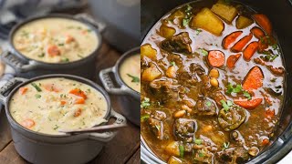 Best Comfort Food Soups Autumn and Winter Soups [upl. by Kahlil73]