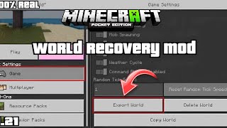 How to Recover Your Lost Minecraft World with This Amazing Mod [upl. by Cottrell]