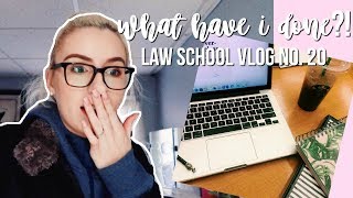 WHAT HAVE I DONE  Law School Vlog 20 [upl. by Batchelor989]