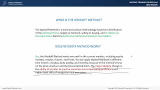 Wyckoff Trading Course Part 1 Fall 2024 Session 1  08262024 [upl. by Erhard688]