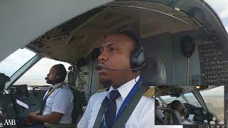 Takeoff and Landing with Voice Dar es Salaam  Dodoma Dash8 Q400 [upl. by Adriell]