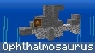 Minecraft  How To Build Ophthalmosaurus [upl. by Fiden]