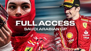 SF Full Access  2024 Saudi Arabia Grand Prix  Podiums amp F1 Debuts [upl. by Lednew]