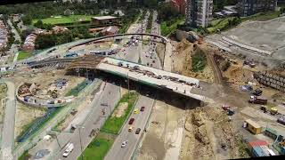 Así va hoy 10 de mayo 2024 El puente curvo ubicado en la avenida Boyacá con calle 127 [upl. by Bringhurst]