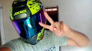 unboxing capacete AXXIS EAGLE BREAKING e viseira camaleão  link na descrição [upl. by Oag237]