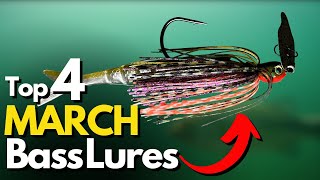 Top 4 Lures for March Bass Fishing and WHY  Underwater Footage [upl. by Aneala]