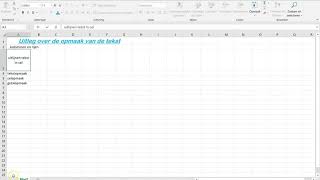 Excel m3 opmaak tekst en cellen [upl. by Kcaj938]