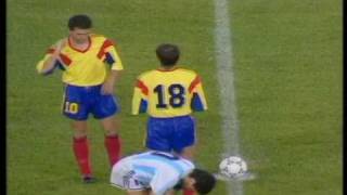 World Cup ITALY 1990  Argentina Vs Romania 11 Part II [upl. by Aihsenod]