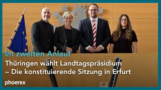 Thüringer Landtag Fortsetzung der konstituierenden Sitzung in Erfurt  280924 [upl. by Wixted]