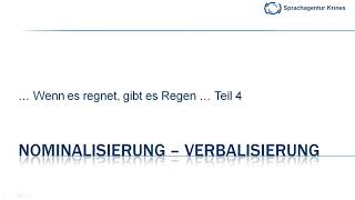 Nominalisierung amp Verbalisierung Teil 4 Verben mit Präpositionen Dative amp AdjektiveAdverbien [upl. by Hervey958]