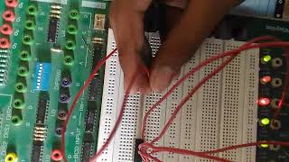 Demultiplexer circuit experiment in digital electronics in hindi [upl. by Mij]