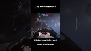 Kylo Ren Leave No Survivors starwars battlefront2 gaming tiefighter kyloren xwing starfighter [upl. by Hcirteid]