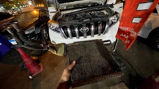 p1Toyota land cruiser Prado dash removalamp evaporator replacementج1فك تابلوه وتغيير تلاجه تكييف برادو [upl. by Abbotsen432]