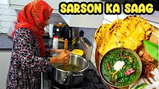 Sarson ka Saag And Stuffed Pratha Wife Made [upl. by Sorrows]