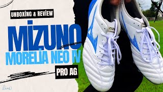 Mizuno Morelia Neo IV Pro AG Unboxing [upl. by Rosenkrantz26]