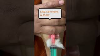 20G Iv Cannulation 🩸💉nursing doctor hohome itviralshort trending mahadev laboratory yt [upl. by Odericus388]