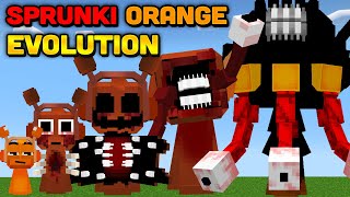 Minecraft But I Evolve SPRUNKI ORANGE FINAL PHASE 19 [upl. by Arraeis]