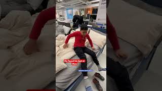 He found his bed at Ikea ikeafinds autismfamily autismlife [upl. by Llyrad]