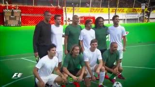 F1 All Stars v Football Legends  Italian Grand Prix 2016 [upl. by Milburt457]