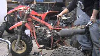 1984 Honda ATC 250r Engine Removal and Installation [upl. by Alwyn196]