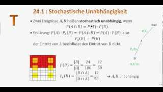 241 T Stochastische Unabhängigkeit [upl. by Armillda]