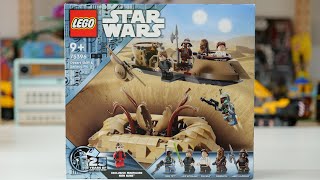 LEGO Star Wars 75396 Desert Skiff amp Sarlacc Pit  LEGO Speed Build Review [upl. by Udella172]