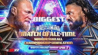 WWE Wrestlemania 38 Official and Full Match Card HD [upl. by Zoara215]