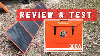 iTechworld 300W Solar Blanket with RAPTOR SKIN  Review  Test [upl. by Danby]