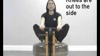 WaterRower Rowing Technique  Fault amp Correction  Knees Out to the Side [upl. by Karylin]