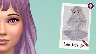 Van tekening naar sim 🖍 Sim Design met MissDiwy NL ◊ De Sims 4 [upl. by Pisano229]